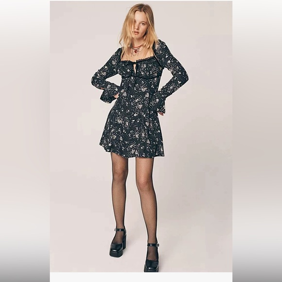 NWT FREE PEOPLE Tess Mini Dress - Picture 4 of 12